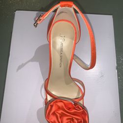 New Jessica Simpson Heels Size 6.5M  Tangerine Color JJ-TAIGA Style