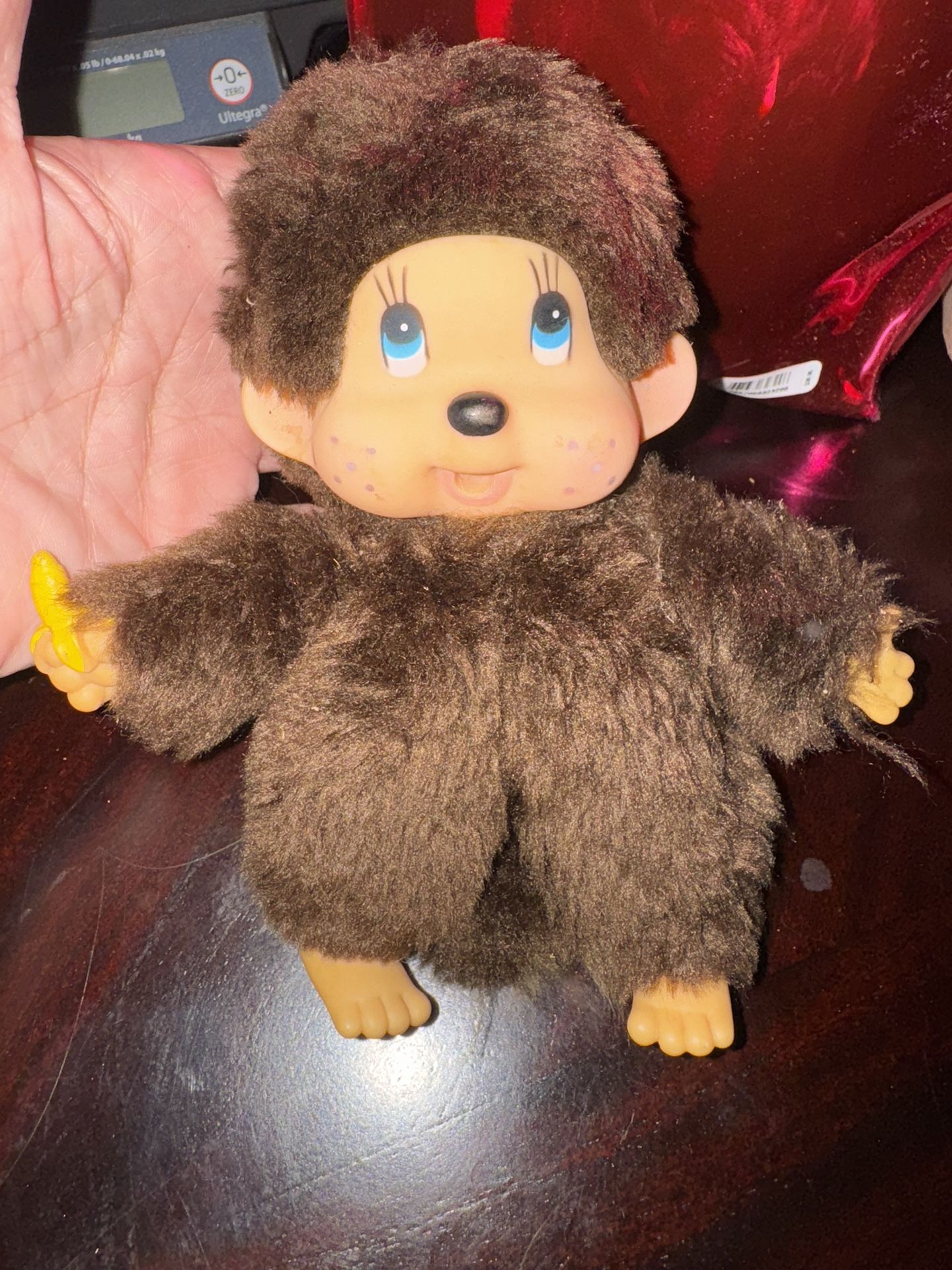 VHTF Vintage 7" Russ Berrie 1977 THUMKEY Plush Monkey Thumb Sucker