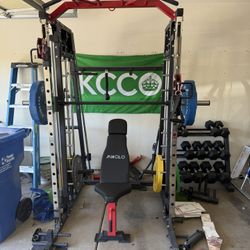 Mikolo Smith Machine plus dumbell set 15-45