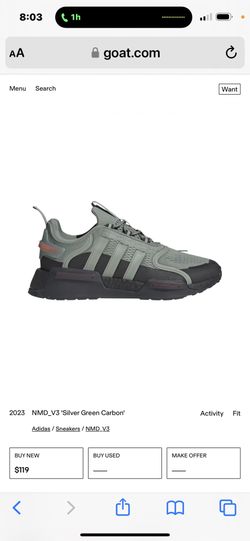 Adidas NMD_V3 ‘Silver Green Carbon’ Size 11.5 (Dead Stock)