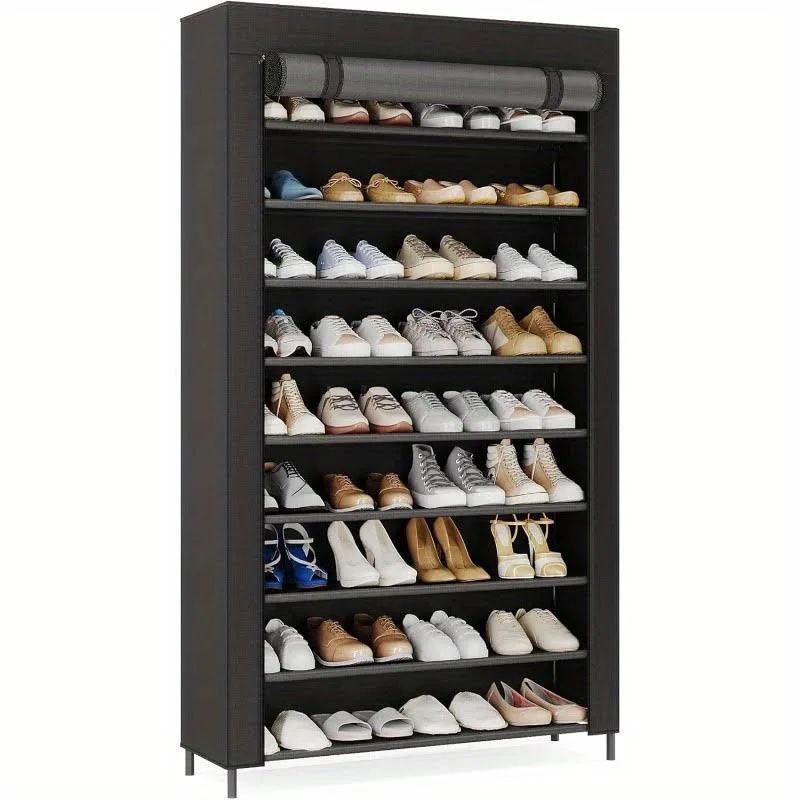 10 Tier Shoes Rack with Cover
