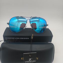 Unisex Kingseven Designer HD Polarized Aviator Sunglasses New With Tags 