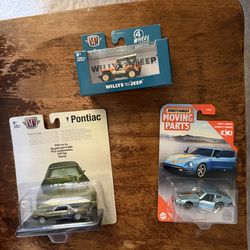 3 cars in original packaging - Matchbox and M2