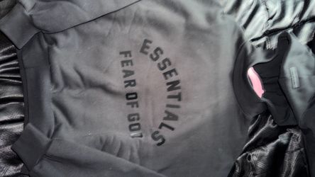 Black Essentials Hoodie Size Small