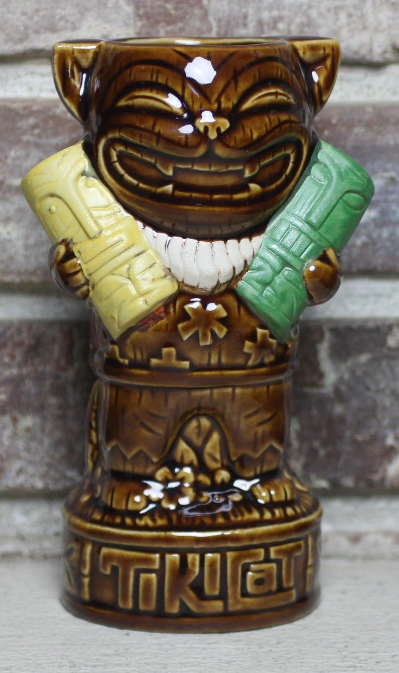 Tiki Cat Tiki Farm Mug designed By Carpenter