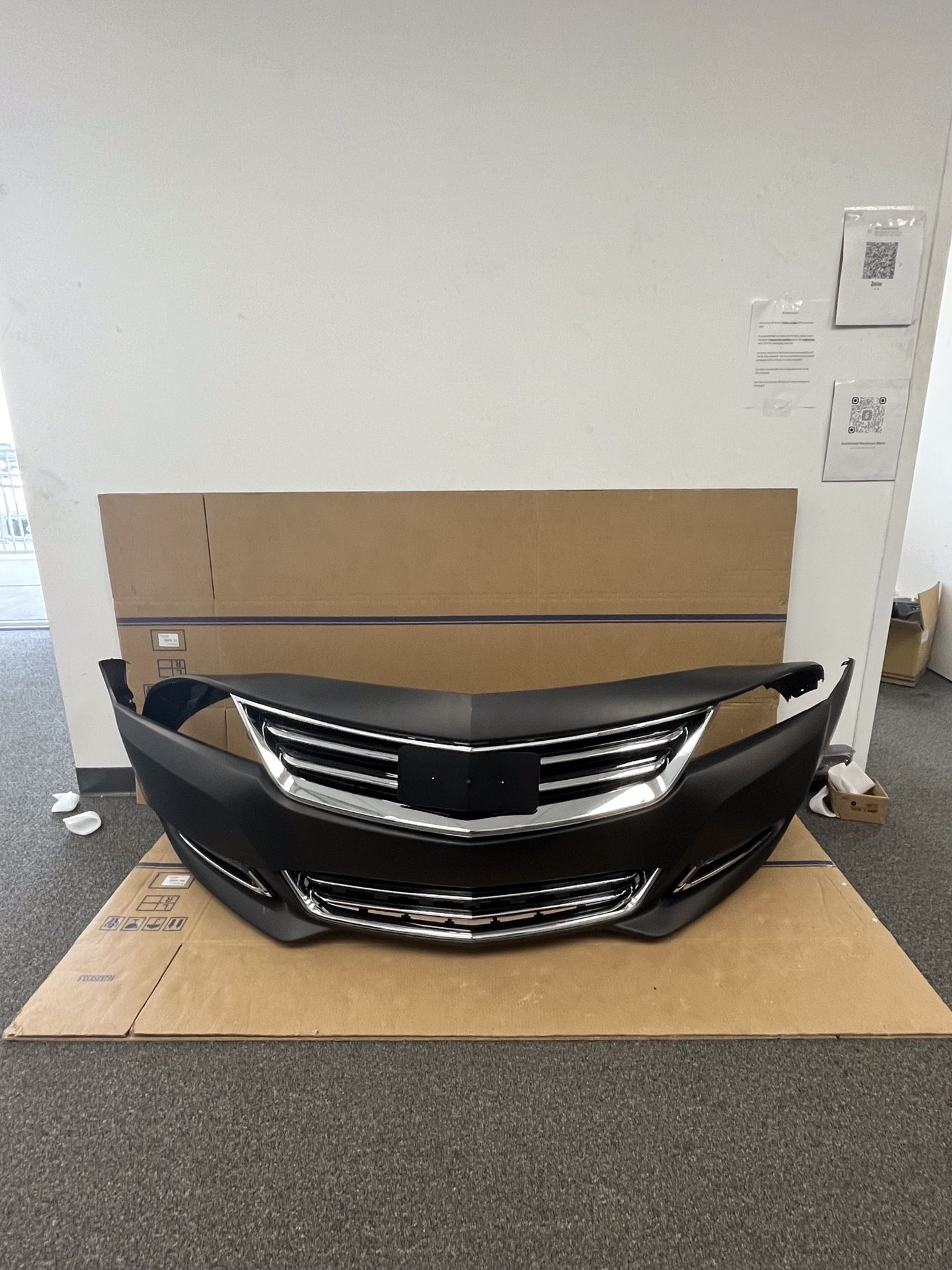 Complete Front Bumper Assembly With Grilles & Trim Pieces For 2015 2016 2017 2018 2019 2020 Chevy Chevrolet Impala