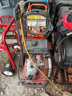 generac 2700 p.s.i only needs cleand the carb or a new one but it works ,
