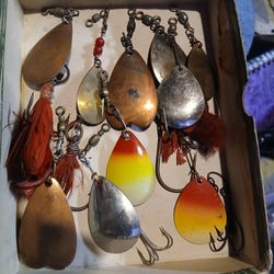 Spinners Spoons Fishing Lures Bait Brass Saltwater Freshwater Salmon River Ocean Tackle