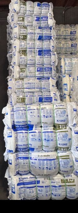 R-15x15 faced insulation - insolacion.
