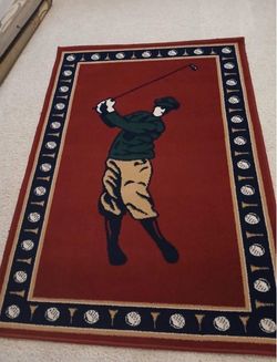 Golf Themed Area Rug