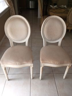 Carved Victorian two chairs