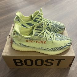Men’s Size 11.5, Adidas Yeezy Boost 350 V2 “Semi Frozen Yellow.