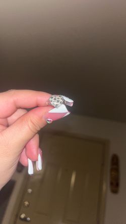 Silver heart ring