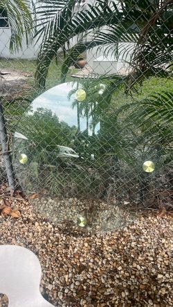 round glass tabletop $40