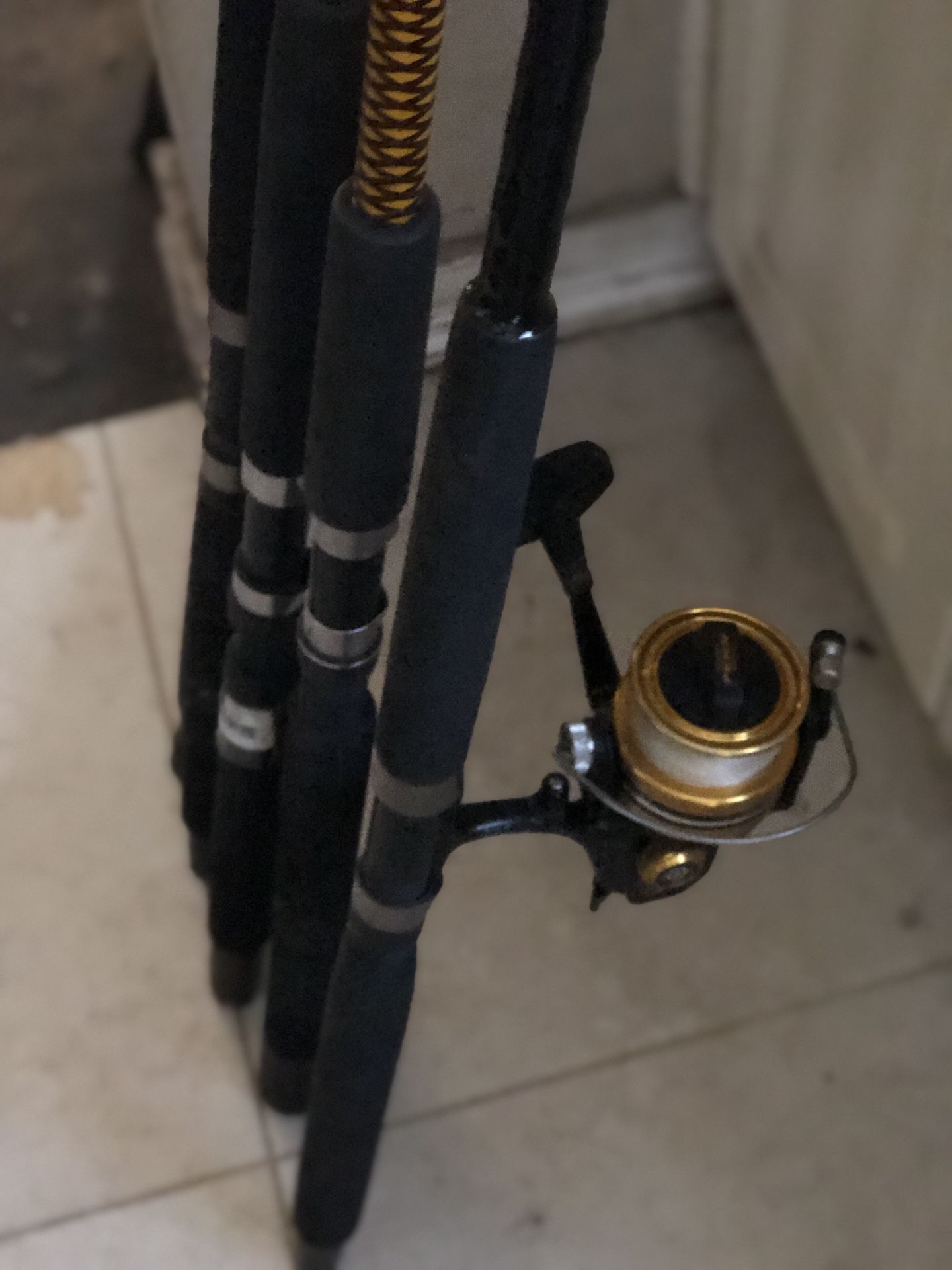 Fishing rods for sale ,reel was sold .....2 spinning rods and 2 conventional rods send message for price