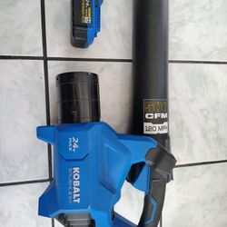Kobalt Blower w/ 4amp hr battery