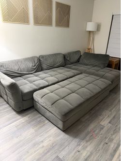 Gray Modular Sectional Sofa