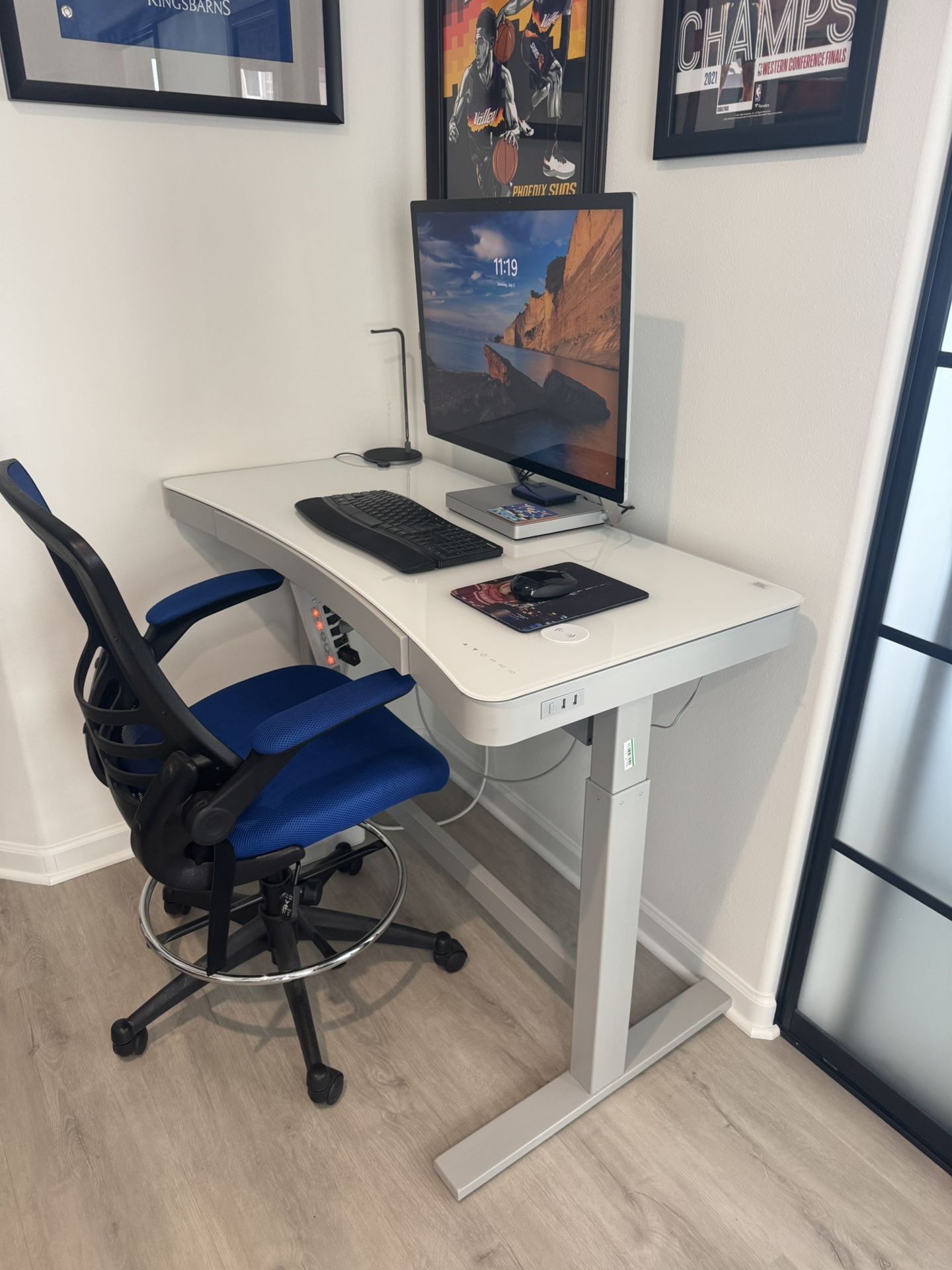 Adjustable Desk And Office Chair