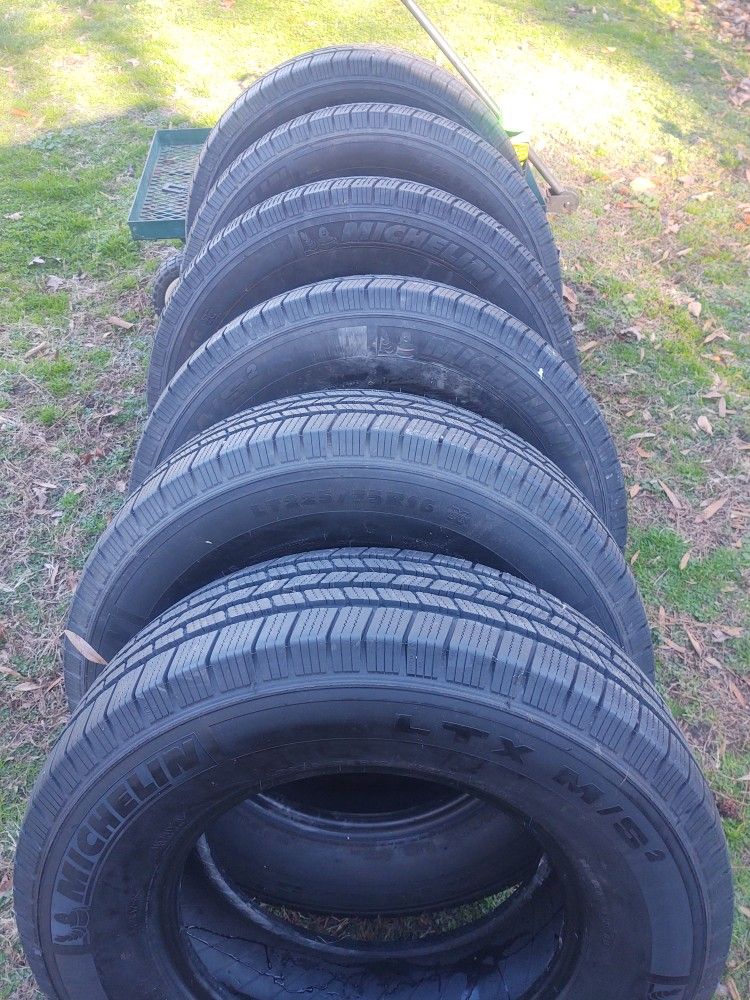 4 New  Michelin Tires LTX M/S2  
LT225/75R16.   $175 each