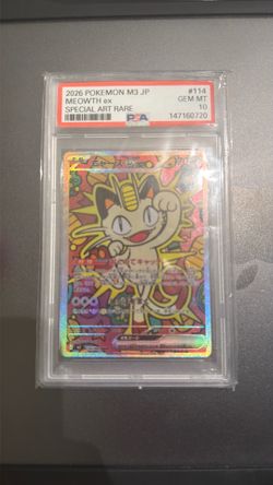 Meowth ex PSA 10 Pokemon Card