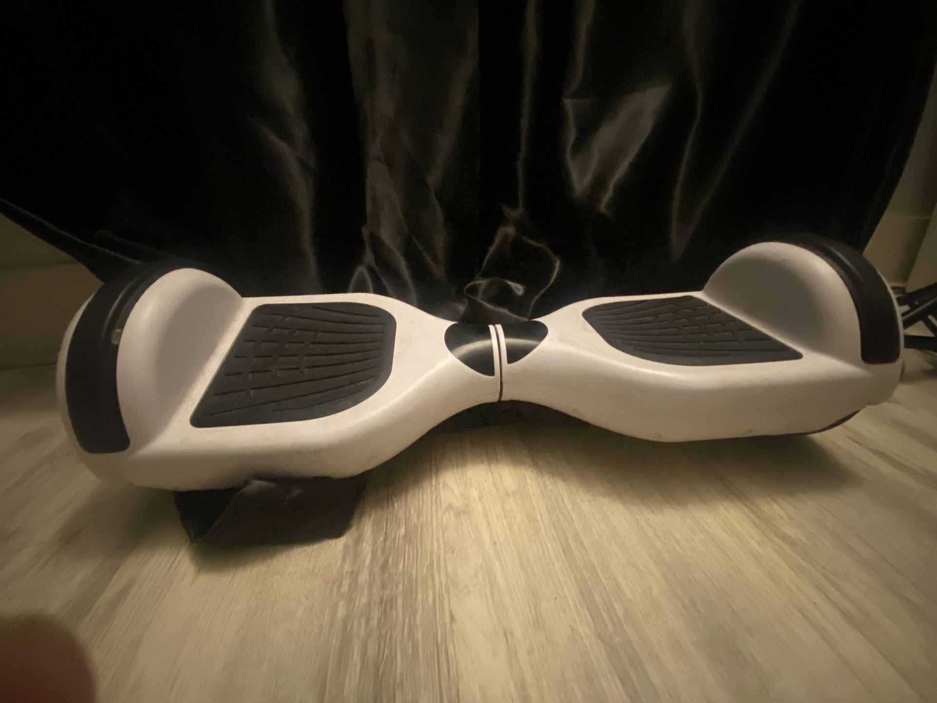 white hover board with bluetooth speaker 