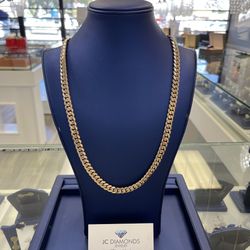 Chain Cubanlink 24 Inch 10k Solid 10 Mm Wide