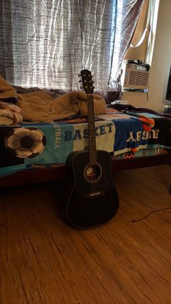 All black guitar