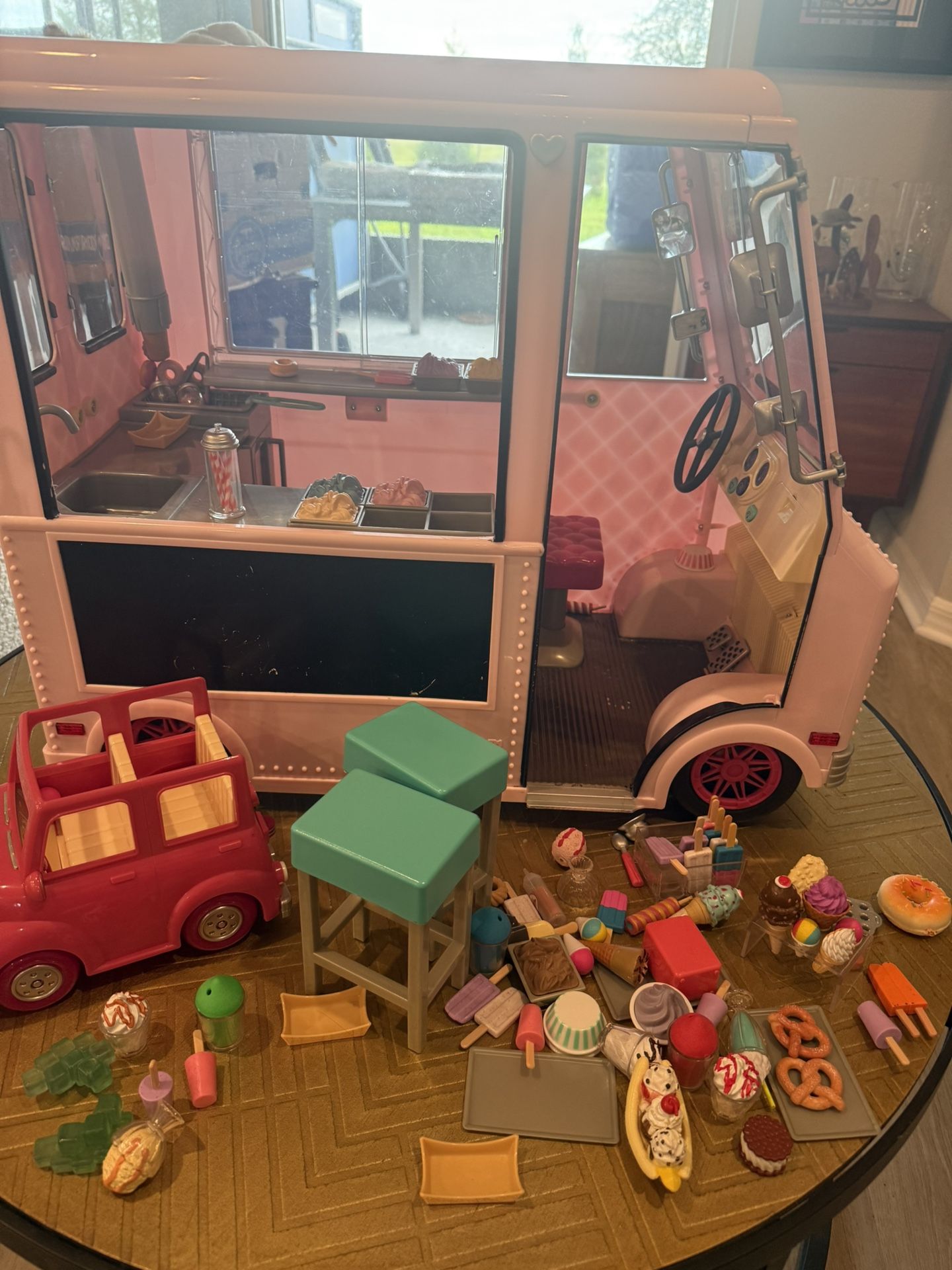Our Generation Sweet Stop Ice Cream Truck with pieces