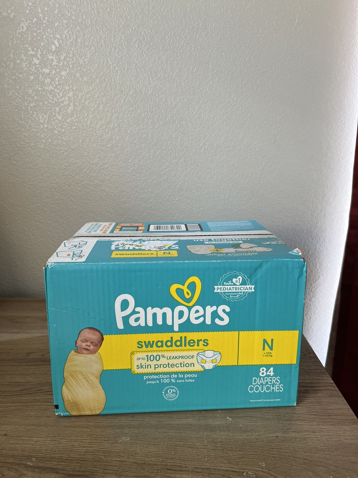Pampers Swaddlers, size Newborn