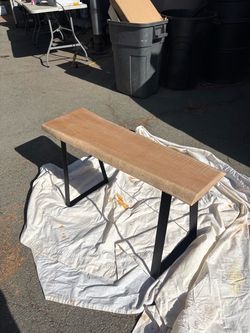 Wood benches