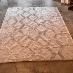 Horchow Christo Rug, 8x10, Hand Knotted From New Zealand Viscose / Wool