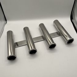 4 link Fishing Rod Holder, Stainless Steel, Side Mount