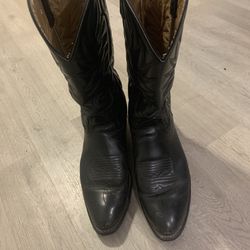 Black Cowboy Boots 10.5 