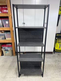 Bookshelf 4 Shelf Grey