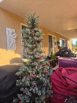 Flocked Artificial Christmas Tree