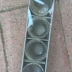 6 Small Glass shot Cups