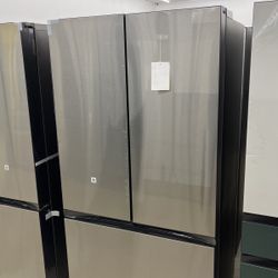 Samsung Bespoke French Door Refrigerator In Stainless Steel Regular Depth 