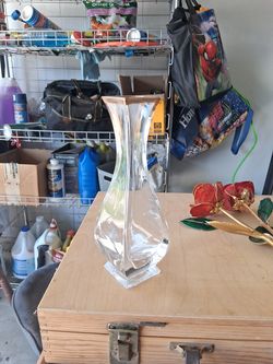 24% Lead Crystal Vase 8"