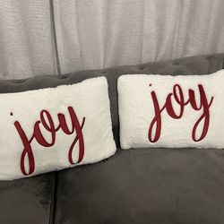 Rodeo Home “JOY” Decorative Holiday Pillows – Set of 2