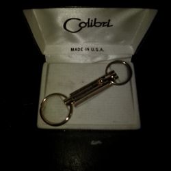 Vintage Colibri Gold Tone Men's Key Chain/Mib Key Fob