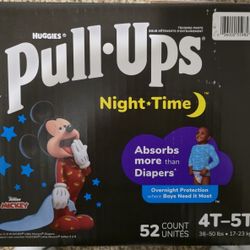 Pull Ups Night Time 4T-5T 52 Count! 