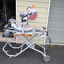 Rigid Chopsaw W/ Adjustable Stand (Like New)