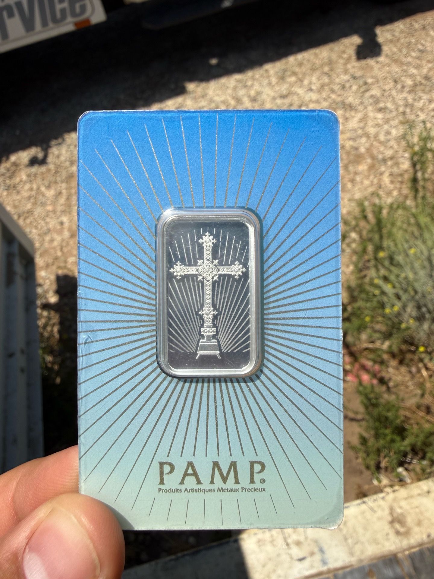 PAMP 10 gram silver bar - in assay