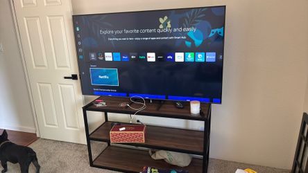 Samsung TV and stand