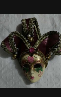 VENICE - ITALY PORCELAIN MASK 6"×5"