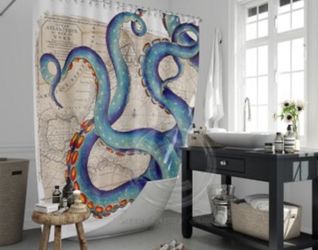 Octopus Shower Curtain