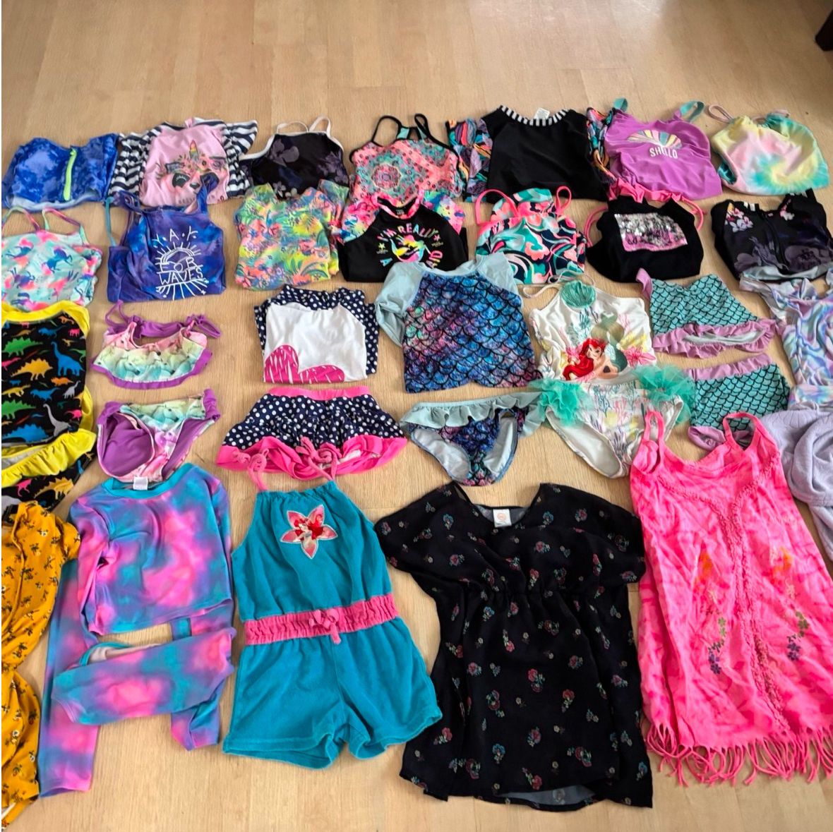 Girl Swimsuits And Cover UPS Size 6