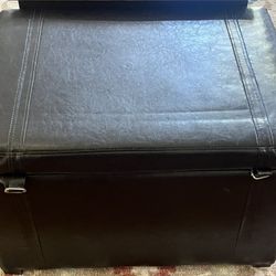 Leather Ottoman 