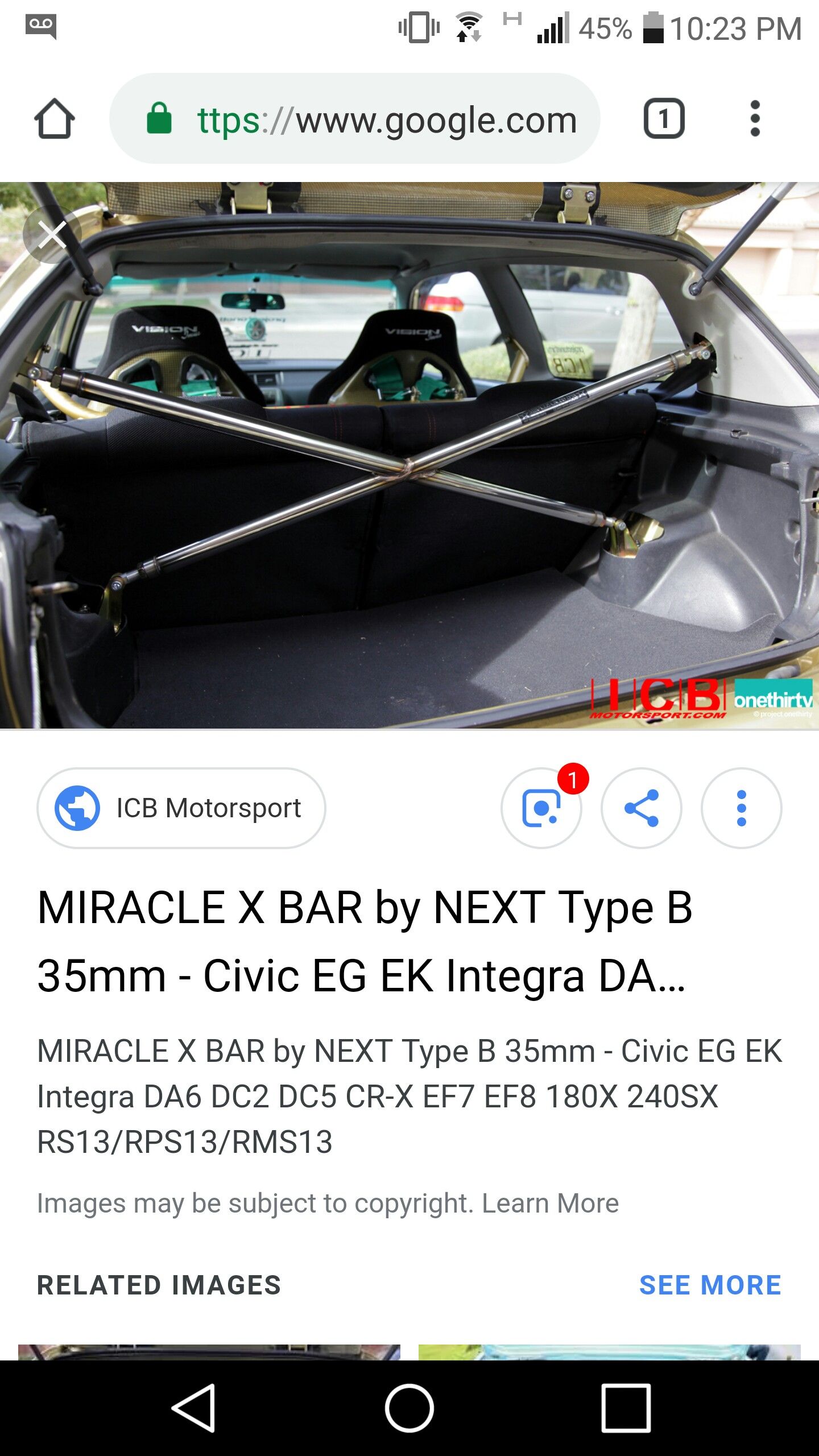 Eg hatch x bar (92-95 civic hatchback)