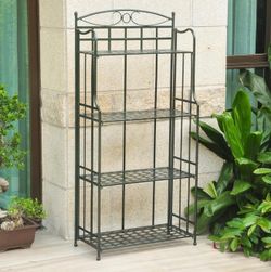 4-Tier Foldable Bakers Rack